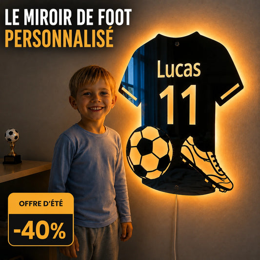 Lumifoot™ | Miroir LED Football Personnalisé