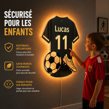 Lumifoot™ | Miroir LED Football Personnalisé