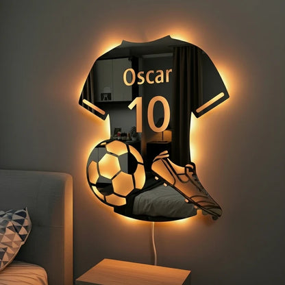 Lumifoot™ | Miroir LED Football Personnalisé